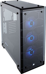 Corsair Crystal 570X Midi-Tower Negro gabinete de computadora - Caja de ordenador (Midi-Tower, PC, Vidrio, Negro, Juego, Ventiladores de la caja)