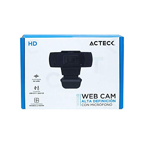 ACTECK Cámara Web con micrófono WM20, 720p