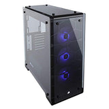 Corsair Crystal 570X Midi-Tower Negro gabinete de computadora - Caja de ordenador (Midi-Tower, PC, Vidrio, Negro, Juego, Ventiladores de la caja)