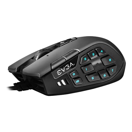 EVGA X17 - Ratón para Juegos, con Cable, Negro. Gris