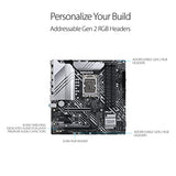 ASUS Prime Z690M-PLUS D4 - Placa base para gaming Intel LGA 1700, Intel Z690, mATX, PCIe 5.0, 3 módulos M.2, memoria DDR4, Thunderbolt 4, Aura Sync)