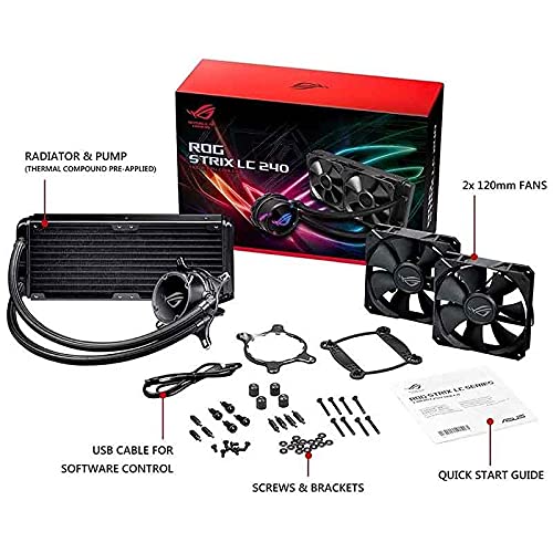ROG STRIX ENFRIAMIENTO LIQUIDO ASUS LC 240 Aura Sync RGB 2FAN 120MM LC 240