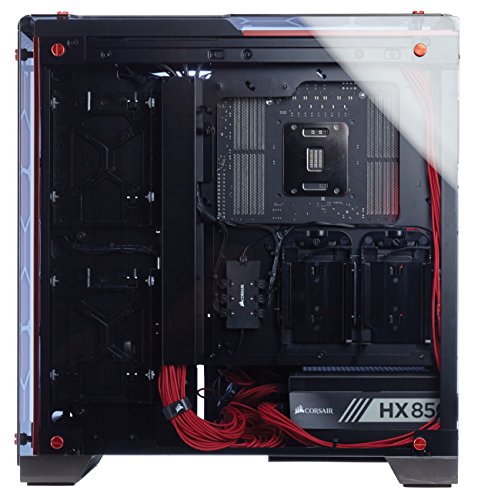 Corsair Crystal 570X Midi-Tower Negro gabinete de computadora - Caja de ordenador (Midi-Tower, PC, Vidrio, Negro, Juego, Ventiladores de la caja)
