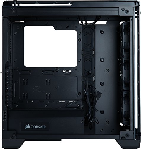 Corsair Crystal 570X Midi-Tower Negro gabinete de computadora - Caja de ordenador (Midi-Tower, PC, Vidrio, Negro, Juego, Ventiladores de la caja)