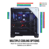 Corsair Crystal 570X Midi-Tower Negro gabinete de computadora - Caja de ordenador (Midi-Tower, PC, Vidrio, Negro, Juego, Ventiladores de la caja)