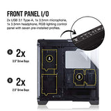 Corsair Crystal 570X Midi-Tower Negro gabinete de computadora - Caja de ordenador (Midi-Tower, PC, Vidrio, Negro, Juego, Ventiladores de la caja)