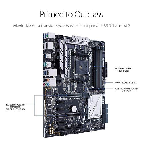 TARJETA MADRE ASUS PRIME X370-PRO AMD RYZEN AM4 DDR4