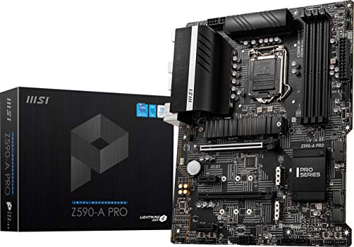 MSI Tarjeta Madre ATX Z590-A Pro ATX, 11ª/10ª generación Intel Core, LGA 1200