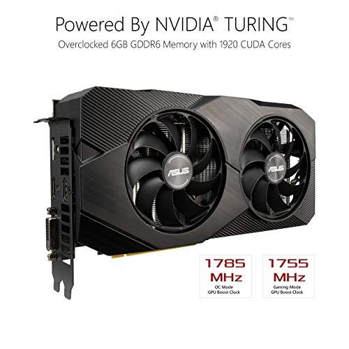 TARJETA DE VIDEO ASUS (DUAL-RTX2060-O6G-EVO) GDDR6