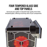 Corsair Crystal 570X Midi-Tower Negro gabinete de computadora - Caja de ordenador (Midi-Tower, PC, Vidrio, Negro, Juego, Ventiladores de la caja)