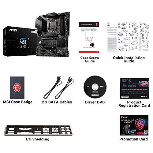 MSI Tarjeta Madre ATX Z590-A Pro ATX, 11ª/10ª generación Intel Core, LGA 1200