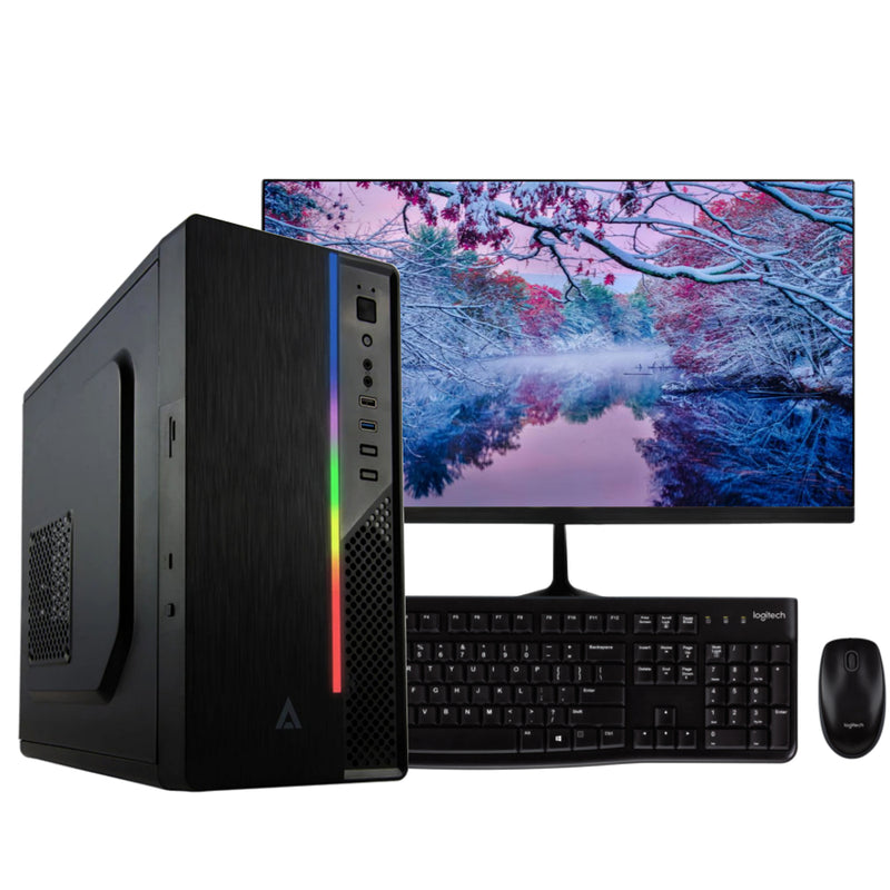 PC CPU GAMER AMD RYZEN 5 5600G 16GB SSD 480GB HDD 2TB MONITOR 21.5