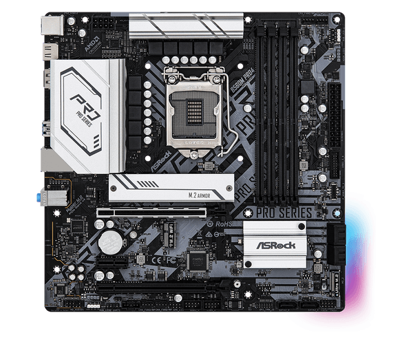 TARJETA MADRE ASROCK B560M PRO4 DDR4 RGB SOC 1200 10 Y 11 VA GEN