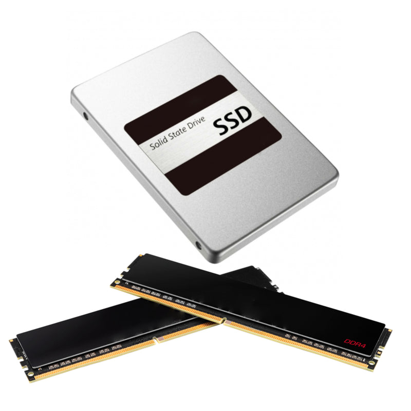 Kit de Actualización RAM 32gb DDR4 Ssd 480Gb