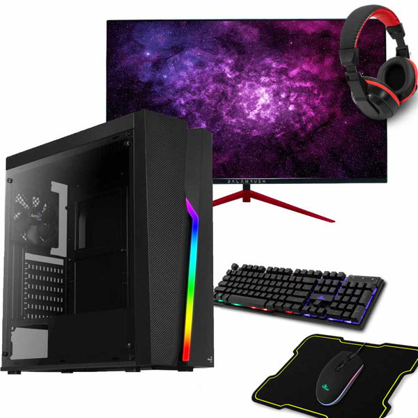 PC Gamer Ryzen 5 5600G 16GB RAM SSD 480GB Monitor Gamer 27" Kit Teclado y mouse Yeyian Wifi